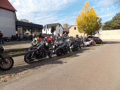 Bikes beim Bikertreffen in Mötzlich